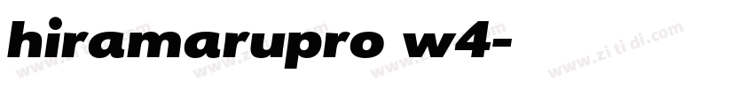 hiramarupro w4字体转换